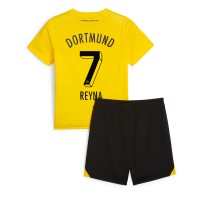 Borussia Dortmund Giovanni Reyna #7 Replika babykläder Hemmaställ Barn 2023-24 Kortärmad (+ korta byxor)